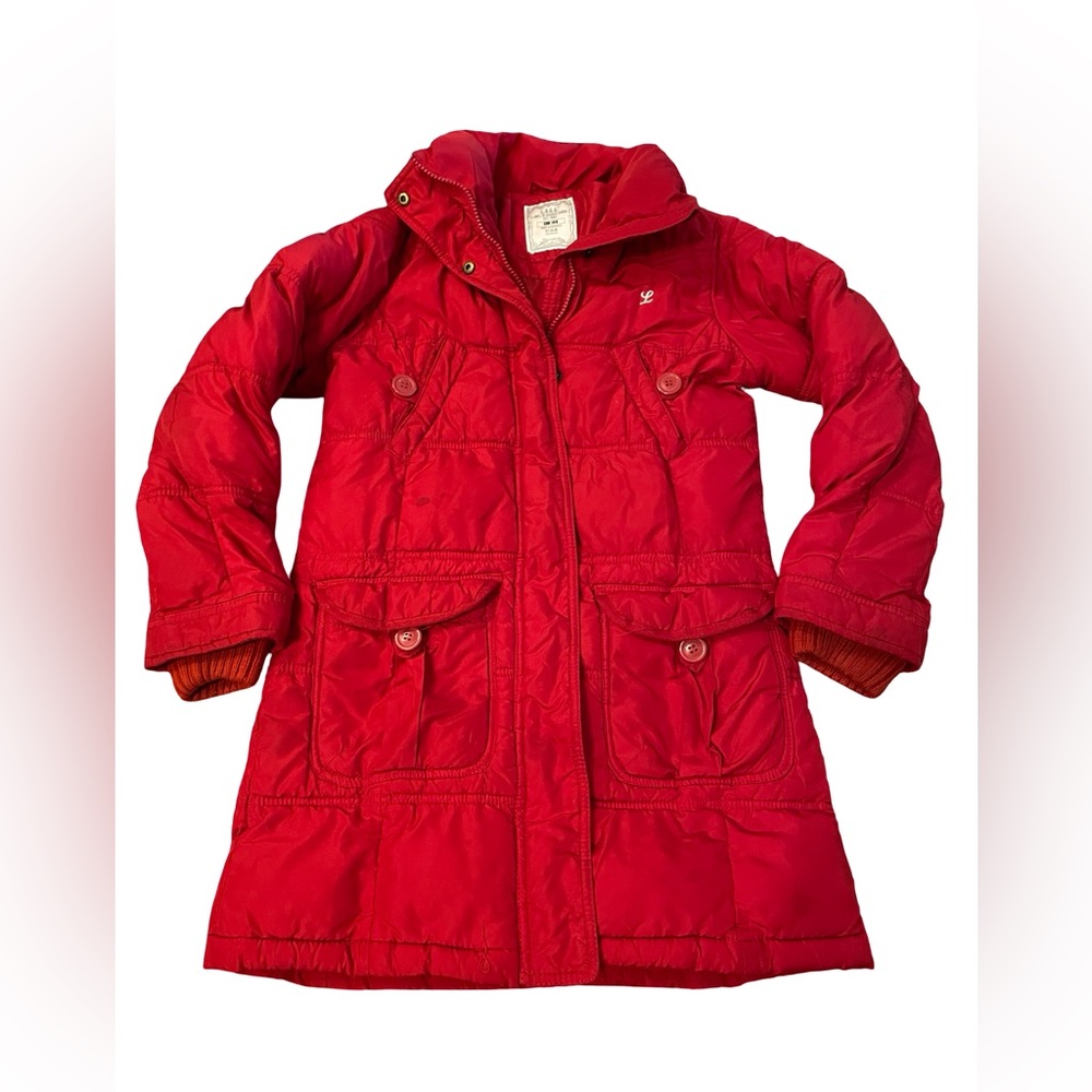 H&M Vibrant Red Kids Puffer Coat
